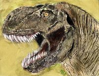 Tyrannosaurus Mads, 50 x 60 cm